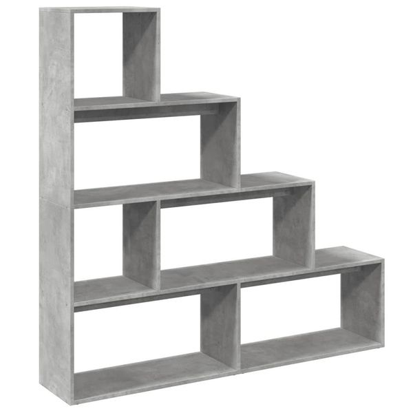 Syfax™ Libreria 4Ripiani Grigio Cemento 143,5X29X143,5Cm Truciolato-image