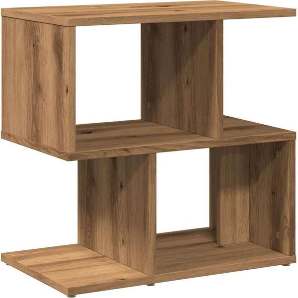 Syfax™ Comodino Rovere Artigianale 50X30X51,5 Cm In Legno Multistrato-image