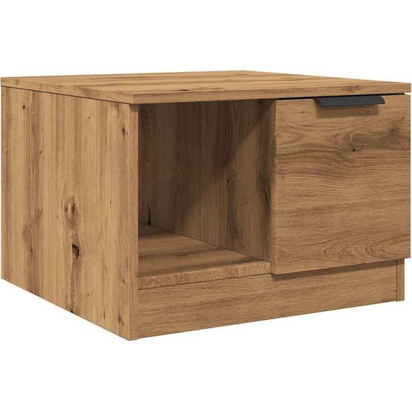 Syfax™ Tavolino Da Salotto Rovere Artigianale 50X50X36 Cm Truciolato-image