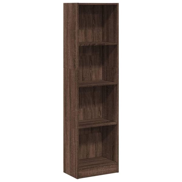 Syfax™ Libreria Rovere Marrone 40X24X143 Cm In Legno Multistrato-image