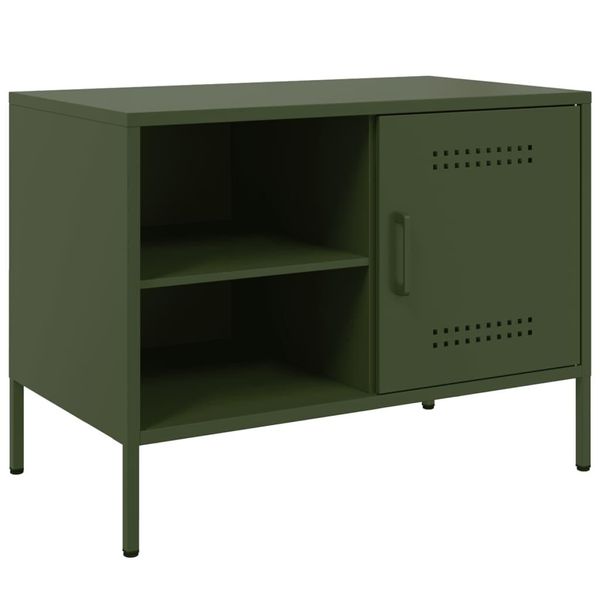 Syfax™ Mobile Tv Verde Oliva 68X39X50,5 Cm In Acciaio-image