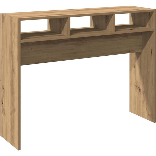 Syfax™ Tavolo Consolle Rovere Artigianale 105X30X80 Cm In Truciolato-image
