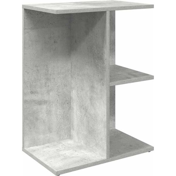 Syfax™ Comodino Grigio Cemento 46,5X29X61 Cm In Legno Multistrato-image