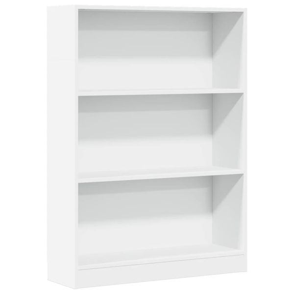 Syfax™ Libreria Bianca 80X24X109 Cm In Legno Multistrato-image
