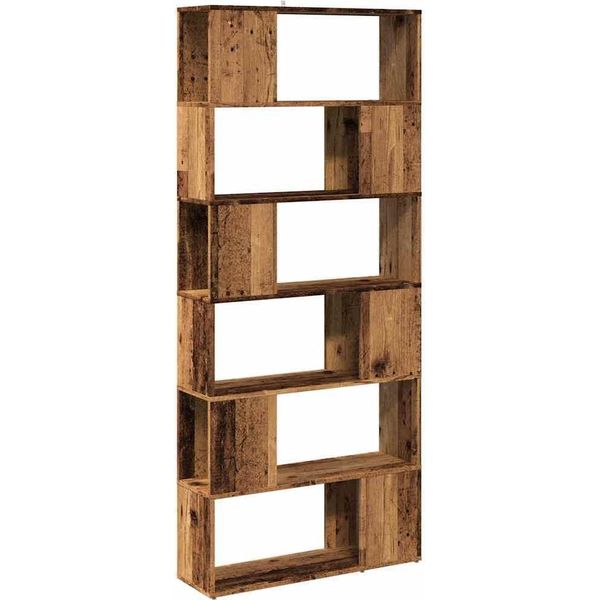 Syfax™ Libreria/Divisorio Stanza Legno Antico 80X24X186 Cm-image