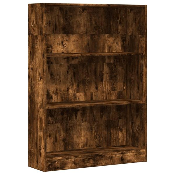 Syfax™ Libreria Rovere Fumo 80X24X109 Cm In Legno Multistrato-image