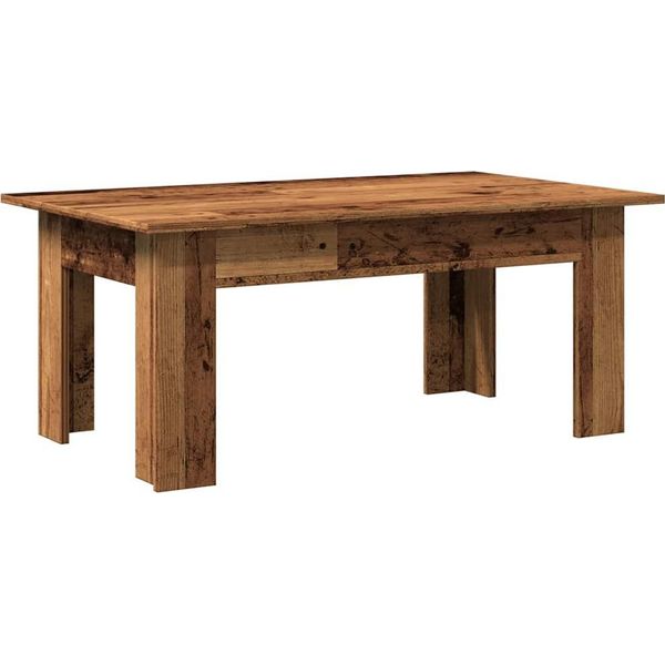 Syfax™ Tavolino Salotto Legno Antico 100X60X42 Cm In Legno Multistrato-image