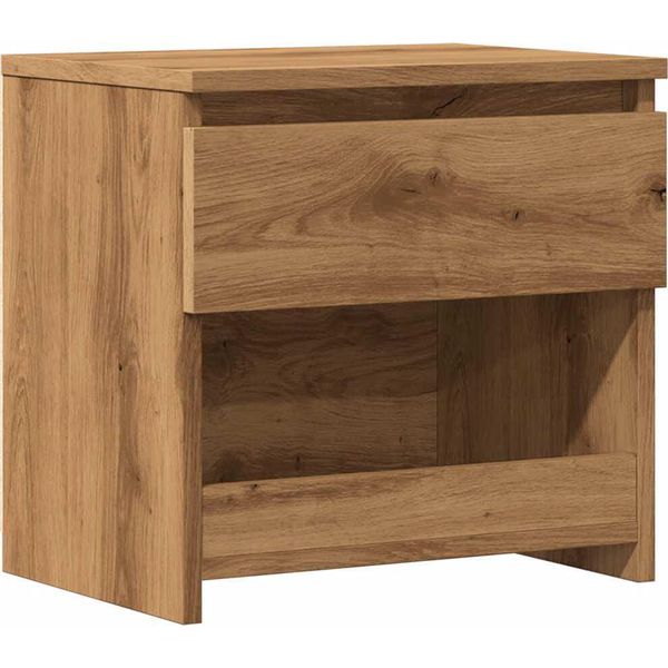 Syfax™ Comodino Rovere Artigianale 40X30X39 Cm In Legno Multistrato-image