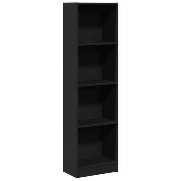 Syfax™ Libreria Nera 40X24X143 Cm In Truciolato-image