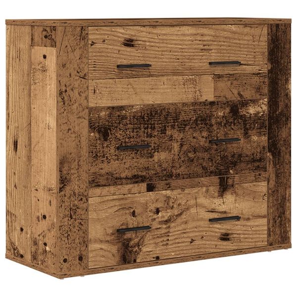 Syfax™ Credenza Legno Vecchio 80X33X70 Cm In Truciolato-image