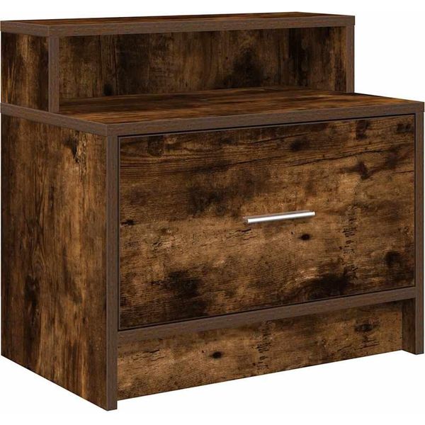 Syfax™ Comodino Con Cassetto Rovere Fumo 51X31X47 Cm-image