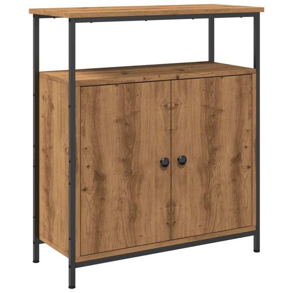 Syfax™ Credenza Rovere Artigianale 70X30X80 Cm In Legno Multistrato-image