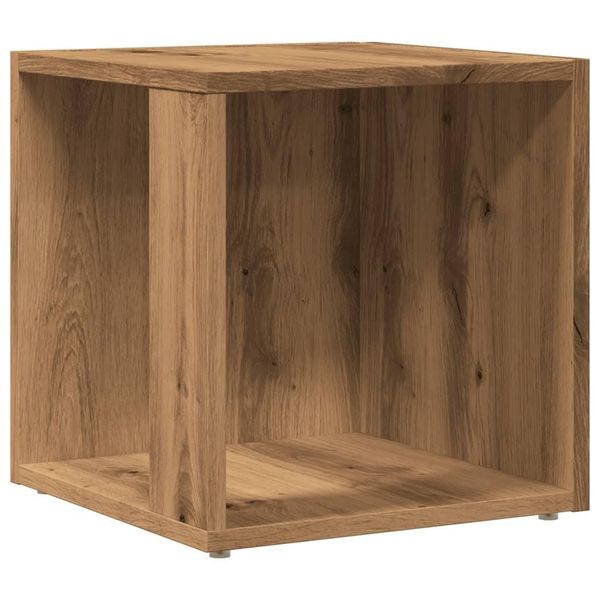 Syfax™ Tavolino Da Salotto Rovere Artigianale 33X33X34Cm In Truciolato-image