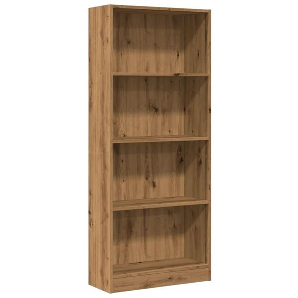 Syfax™ Libreria Rovere Artigianale 60X24X143 Cm In Legno Multistrato-image