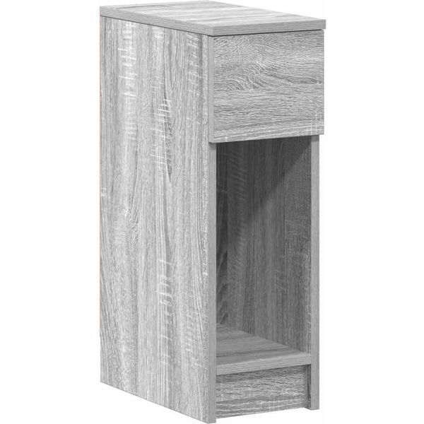 Syfax™ Comodino Con Cassetto Grigio Sonoma 20X36X60 Cm-image