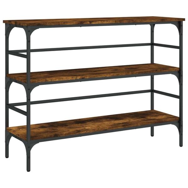 Syfax™ Tavolo Consolle Rovere Fumo 100X32X75 Cm Legno Multistrato-image