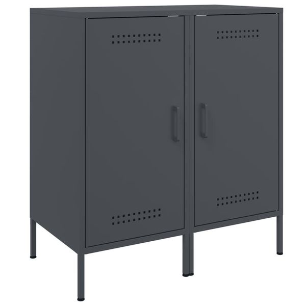 Syfax™ Credenze 2 Pz Antracite 36X39X79 Cm In Acciaio-image