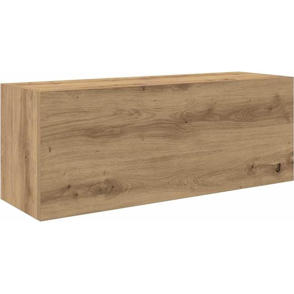 Syfax™ Mobiletto Da Bagno Rovere Artigianale 80X25X30 Cm In Truciolato-image