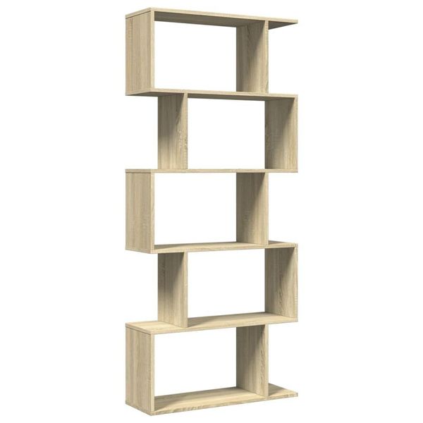 Syfax™ Libreria Divisorio 5 Ripiani Sonoma 70X24X161 Cm In Truciolato-image