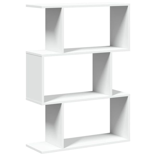 Syfax™ Libreria Divisoria A 3 Ripiani Bianca 70X24X97 Cm In Legno Ingegnerizzato-image