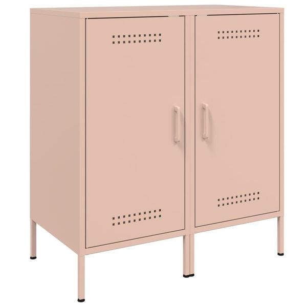Syfax™ Credenze 2 Pz Rosa 36X39X79 Cm In Acciaio-image