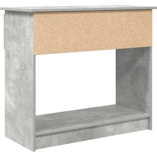Syfax™ Tavolo Consolle Con Cassetti Grigio Cemento 85,5X38,5X74,5 Cm-image
