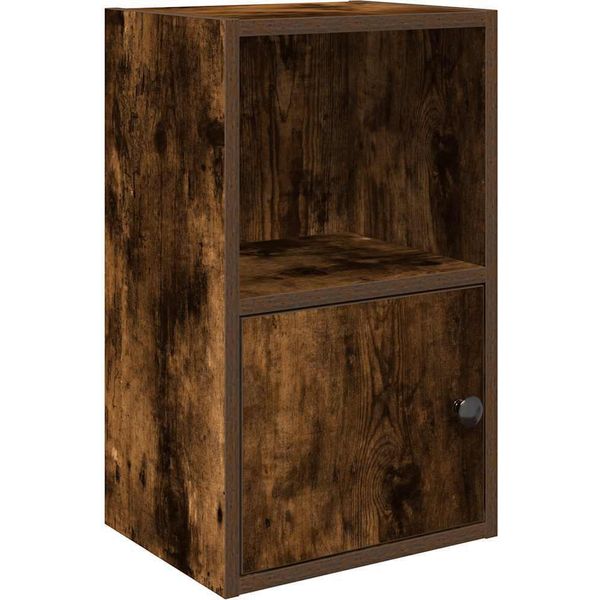Syfax™ Libreria Rovere Fumo 31X24X52 Cm In Legno Multistrato-image