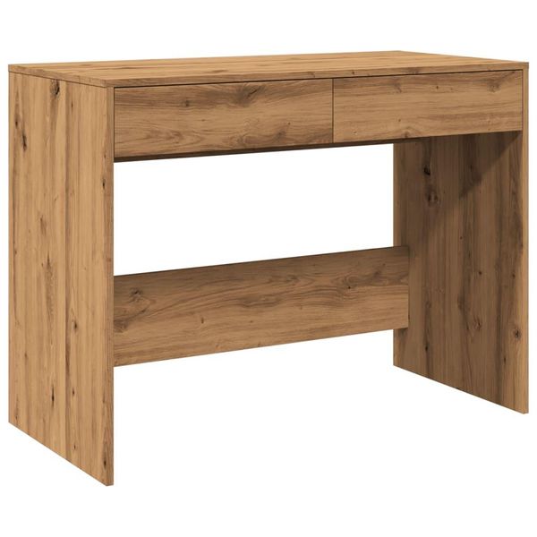 Syfax™ Scrivania Rovere Artigianale 101X50X76,5Cm In Legno Multistrato-image