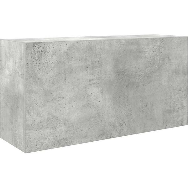 Syfax™ Mobile Da Bagno A Parete Grigio Cemento 80X25X40 Cm Truciolato-image