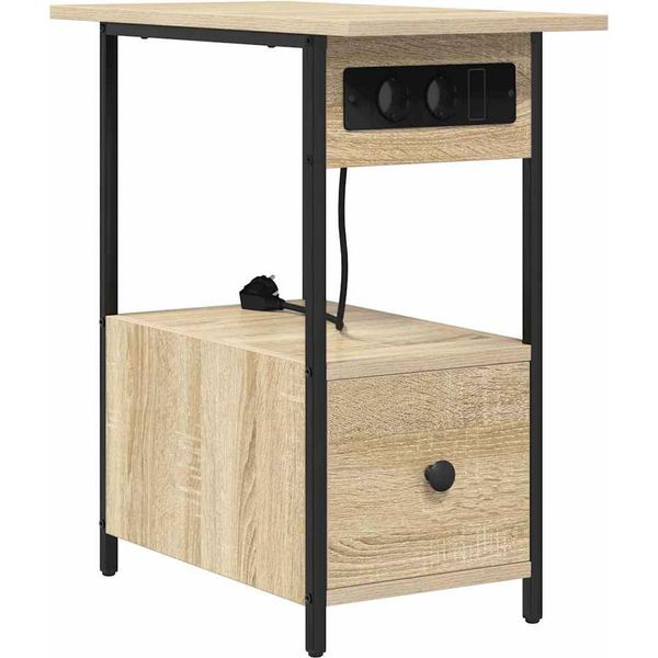 Syfax™ Armadio Da Notte Con Cassetto Rovere Sonoma 60 X 30 X 61 Cm-image