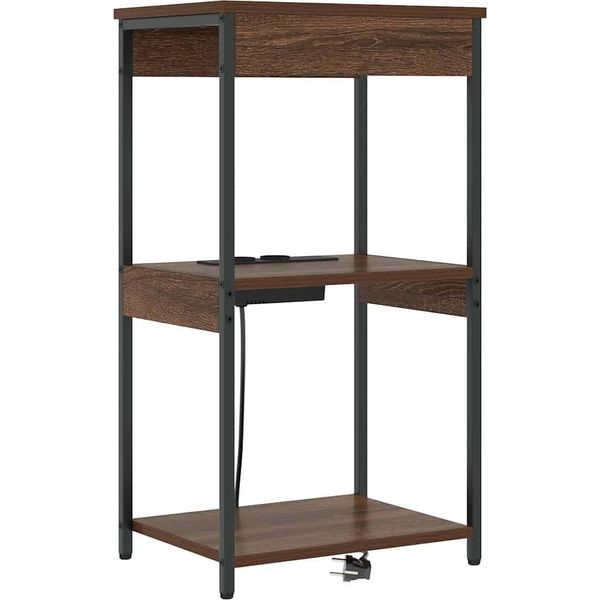 Syfax™ Armadio Da Notte Con Lo Scaffale Rovere Marrone 41 X 31 X 76 Cm-image