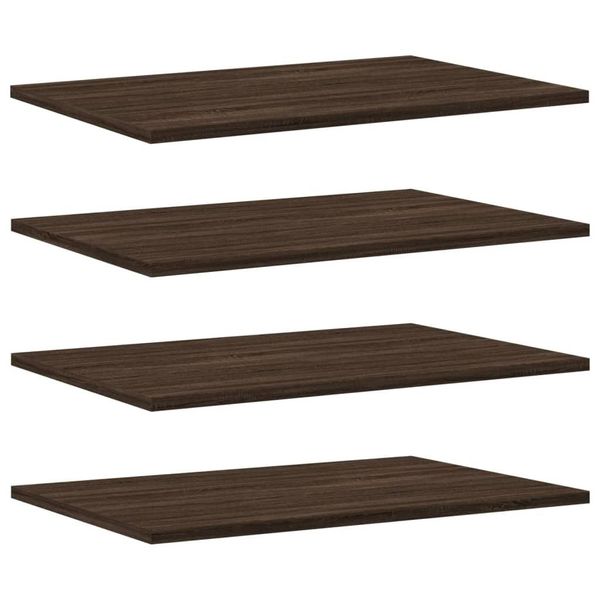 Syfax™ Mensole Parete 4Pz Rovere Marrone 60X40X1,5Cm Legno Multistrato-image
