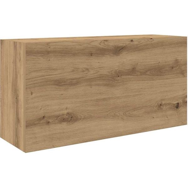 Syfax™ Mobiletto Da Bagno Rovere Artigianale 80X25X40 Cm In Truciolato-image