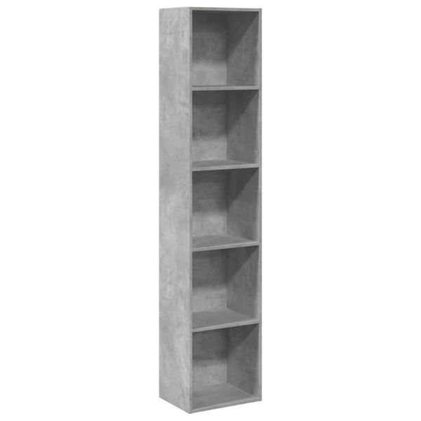 Syfax™ Libreria Grigio Cemento 40X30X189 Cm In Legno Multistrato-image