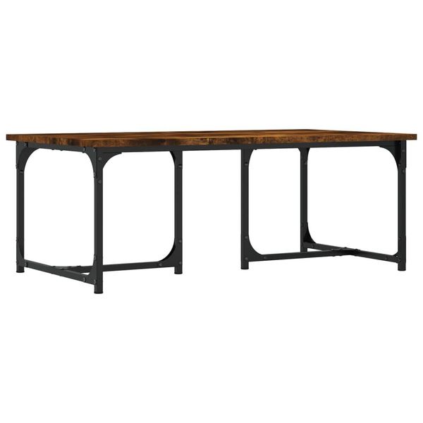 Syfax™ Tavolino Da Salotto Rovere Fumo 90X50X35 Cm Legno Multistrato-image