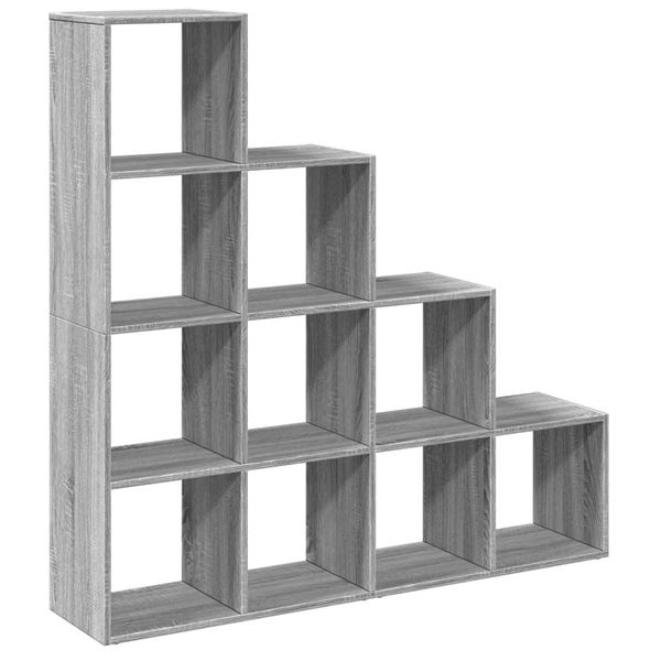 Syfax™ Libreria 4 Ripiani Grigio Sonoma 131,5X29X131,5 Cm Truciolato-image