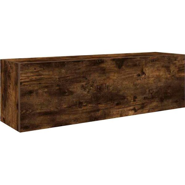 Syfax™ Armadietto Bagno Rovere Fumo 100X25X30 Cm In Truciolato-image