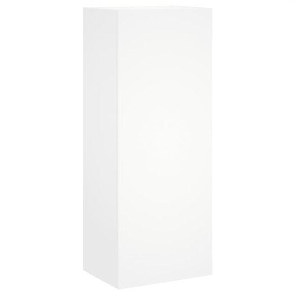 Syfax™ Mobile Tv A Parete Bianco 40,5X30X102 Cm In Legno Multistrato-image