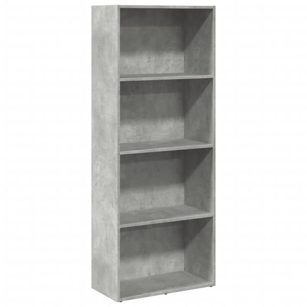 Syfax™ Libreria Grigio Cemento 60X30X152 Cm In Legno Multistrato-image