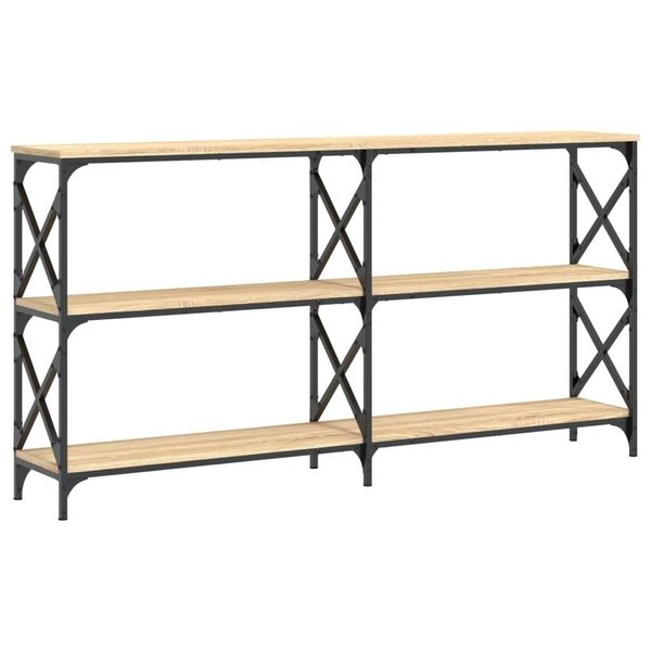 Syfax™ Tavolo Consolle Rovere Sonoma 156X28X80,5 Cm Legno Multistrato-image