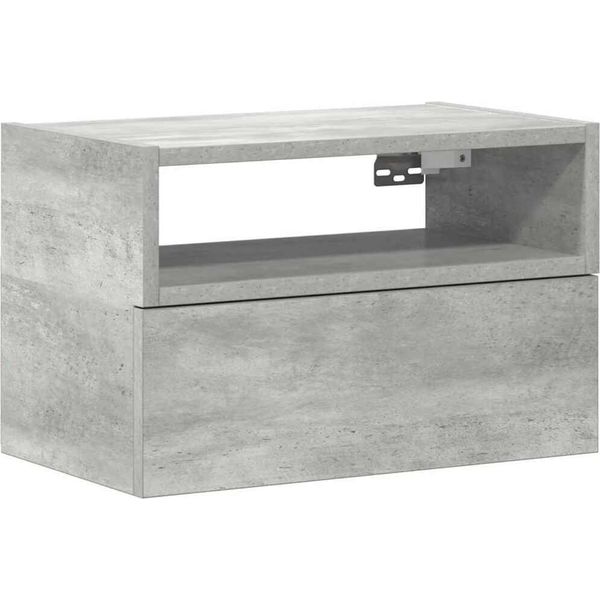 Syfax™ Comodino A Muro Grigio Cemento 45X26X28,5 Cm-image