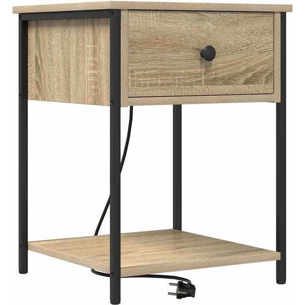 Syfax™ Armadio Da Notte Con Cassetto Rovere Sonoma 42 X 41 X 56 Cm-image