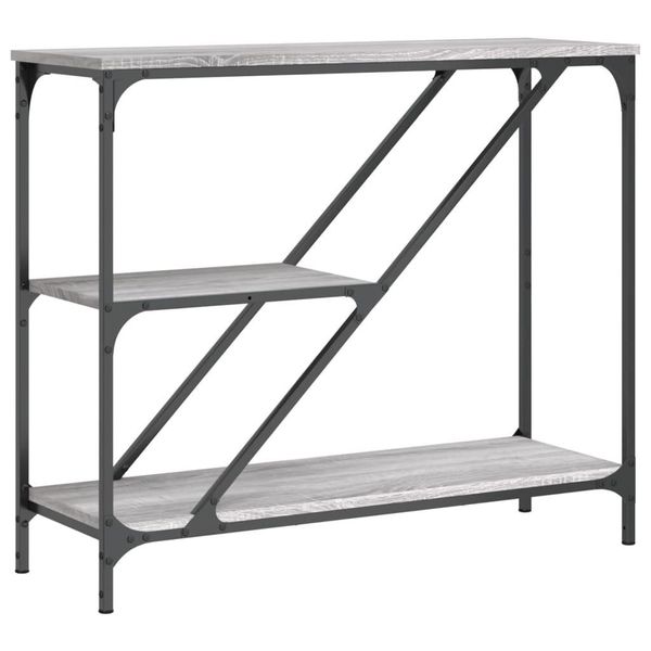 Syfax™ Tavolino Consolle Grigio Sonoma 88,5X30X75 Cm Legno Multistrato-image