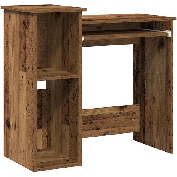 Syfax™ Scrivania Mensole Legno Vecchio 84X40X78 Cm Legno Multistrato-image