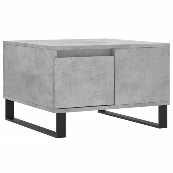 Syfax™ Tavolino Salotto Grigio Cemento 55X55X36,5 Cm Legno Multistrato-image