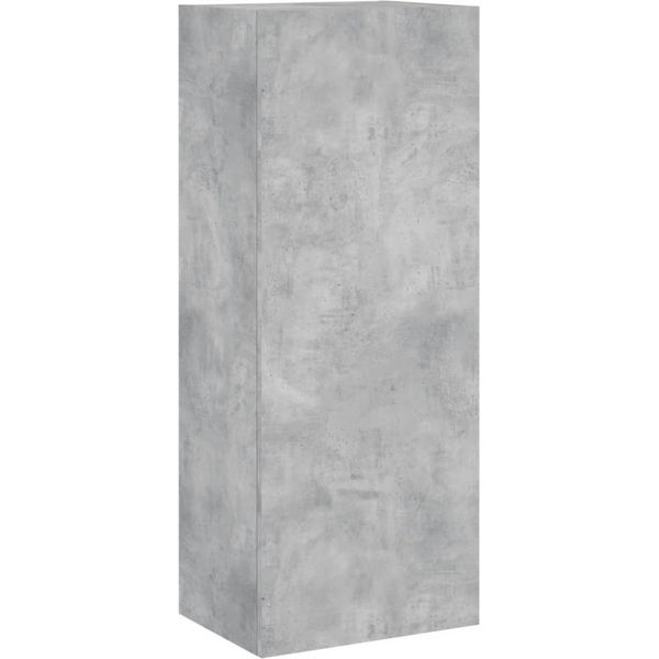 Syfax™ Mobile Tv Parete Grigio Cemento 40,5X30X102Cm Legno Multistrato-image