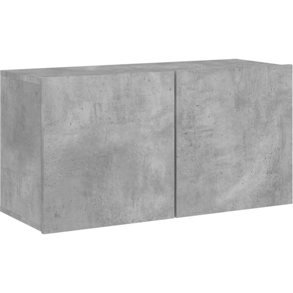 Syfax™ Mobile Tv A Parete Grigio Cemento 80X30X41 Cm-image