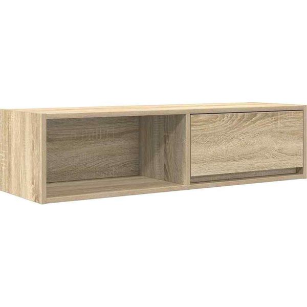 Syfax™ Mobile Porta Tv Rovere Sonoma 100X31X25,5 Cm Legno Multistrato-image