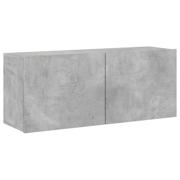 Syfax™ Mobile Tv A Parete Grigio Cemento 100X30X41 Cm-image