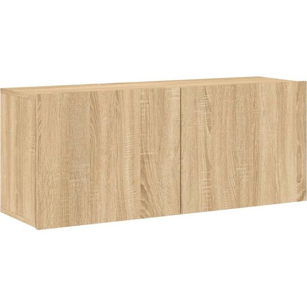 Syfax™ Mobile Tv A Parete Rovere Sonoma 100X30X41 Cm-image